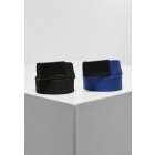 öv // Urban classics Canvas Belt Kids 2-Pack black+blue