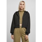 Női dzseki // Urban Classics Ladies Short Oversized Zip Jacket black