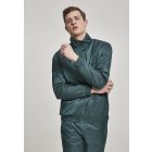Férfi pulóver cipzár  // Urban Classics Jacquard Track Jacket bottlegreen