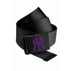 Férfi öv // Masterdis / MLB Premium Black Woven Belt Single purple
