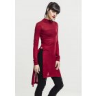 Női ruha // Urban classics Ladies Fine Knit Turtleneck Long Shirt burgundy