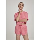 Női derékig érő póló // Urban classics Ladies Short Towel Tee pinkgrapefruit