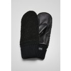 Urban Classics / Sherpa Synthetic Leather Gloves black