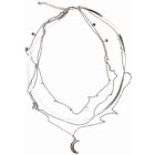 Urban Classics / Stars Layering Necklace silver