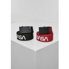 Férfi öv // Mister tee NASA Belt Pack extra long black red