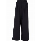 Urban Classics / Ladies Ultra Wide Pleat-Front Pants black
