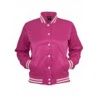 Urban Classics / Ladies Shiny College Jacket fus/wht