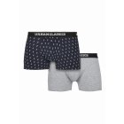 Ökölvívók // Urban classics  Men Boxer Shorts Double Pack small pineapple aop+grey