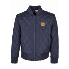 Urban Classics / Boys Diamond Quilt Nylon Jacket navy