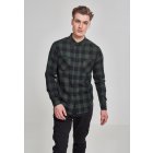 Férfi ing // Urban Classics Checked Flanell Shirt blk/forest
