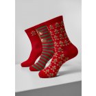 Zoknik // Urban classics Christmas Gingerbread Lurex Socks 3-Pack multicolor