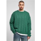 Férfi szvetter  // Urban Classics / Boxy Sweater green